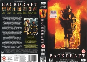 BACKDRAFT (1) / UK RENTAL VIDEO SLEEVE / CIC VIDEO LABEL - Picture 1 of 2
