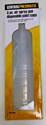 Central Pneumatic 5pc. Air Spray Gun Disposable Paint Cups 20fl.oz. - Image 1 of 4