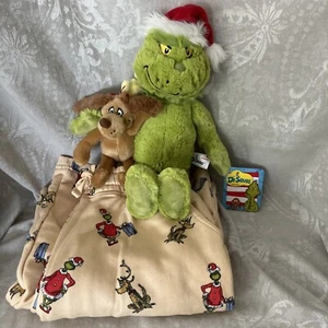 Pantalones y Felpa GRINCH American Eagle Navidad Vacaciones Pijama Pantalones Talla Pequeña - Imagen 1 de 15