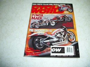 Cycle World March 2002 V-Max Ducati 998 Victory V92TC Cucciolo Husaberg V-Rod - Picture 1 of 1