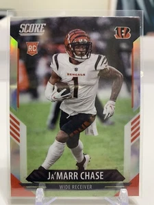 2021 Panini Chronicles Score Silver Prizm Rookie #412 - Ja'Marr Chase - Bengals! - Bild 1 von 2