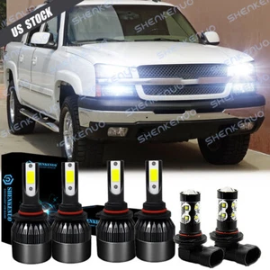 For Chevy Avalanche 2002 2003 2004 2005 6x LED Headlights Hi/Lo beam Fog Lights - Bild 1 von 12