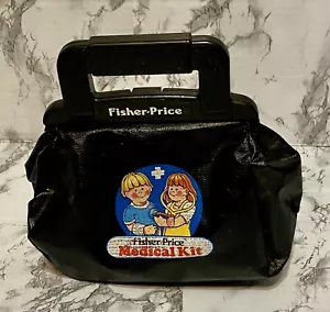 Vintage Fisher Price Medical Kit 1987 Doctor Dr Nurse Bag Play Set Nice! - Picture 1 of 9