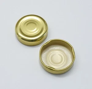 100 Stück Twist Off Deckel TO 38 Gold Weiß Schwarz Deep 12 mm hoch Ersatzdeckel - Bild 1 von 8