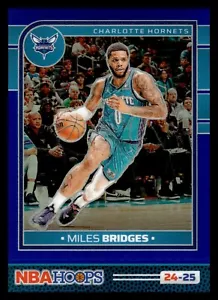 2024-25 Panini NBA Hoops Blu #/49 149 Miles Bridges, Charlotte Hornets - Foto 1 di 2
