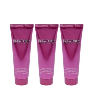 3 x Electrify by Paris Hilton Body Lotion Women 3oz/90ml=270ml - Picture 1 of 2