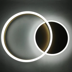 Modern Flush Mount LED Ceiling Light Chandelier Lamp Fixture +Remote Bedroom - Picture 1 of 10
