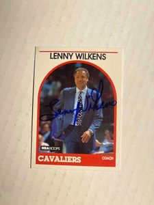 Cleveland Cavaliers LENNY WILKINS signierte Karte - Bild 1 von 1