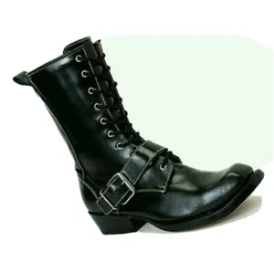 STIVALI IN PELLE JOHN FLUEVOG CONTE DI WARWICKS COVENTRY uomo 7 misura donna 9,5 - Foto 1 di 8