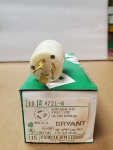 Bryant 4721-N L5-15 15A 125V Male Twist Lock Plug Connector - Picture 1 of 1