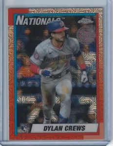 2025 Topps Series 1 - 1990 Topps Chrome Mojo Refractor #T90C-44 Dylan Crews (RC) - Picture 1 of 2