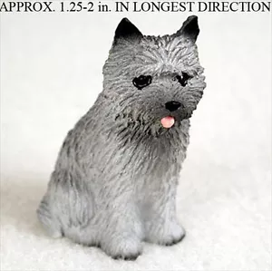 Cairn Terrier Mini Figurine Gray - Picture 1 of 1