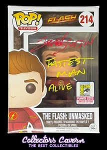 Grant Gustin Signed Funko POP - The Flash - The Flash: Unmasked SDCC - JSA COA - Picture 1 of 7