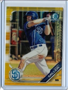 Owen Miller 2019 Bowman Chrome Draft #BDC-186 ORO RC REFRACTOR SD PADRES #/50 - Imagen 1 de 1