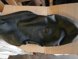 Motorcycle vinyl seat cover PROJECT BOBBER CHOPPER CAFE RACER LOW RIDER - Picture 1 of 8