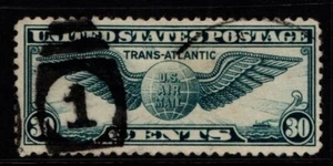 United States USA 1939 30c Air Mail Trans-Atlantic SGA892 Sc C24 Used - Bild 1 von 1