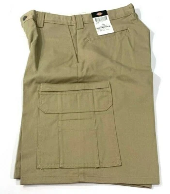 NUEVOS PANTALONES CORTOS CARGO INDUSTRIALES DICKIES 11 PULGADAS PARA HOMBRE LR337 CAQUI 30 Foto 1 de 2