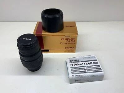 Sigma 70-300mm F/4-5.6 DL Macro Super  Zoom Lens for Canon AF with Caps - TESTED - Image 1 of 4