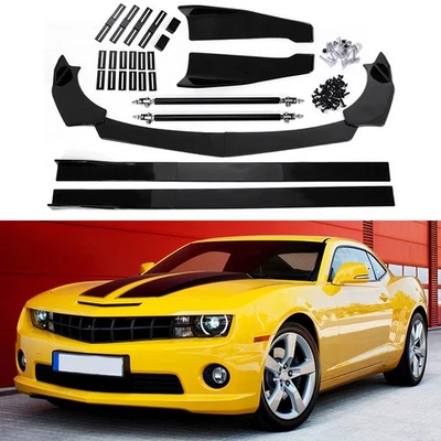 For Chevrolet Camaro/ Front+Rear Bumper Lip Spoiler Splitter Body Kit Side Skirt - Изображение 1 из 4