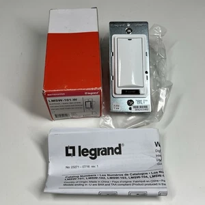 Legrand WattStopper LMSW-101-W DLM Switch 1 Button Digital Infrared White NEW - Picture 1 of 7