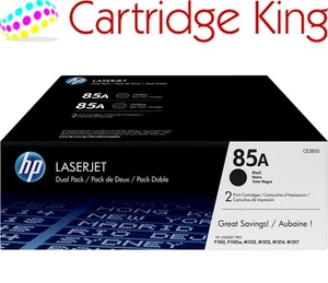 Lot de 2 cartouches de toner noir d'origine LaserJet HP 85A - CE285AD - Photo 1/8