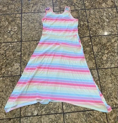 Pre Owned The Children’s Place Girl’s Long Colorful Sundress Size 10/12 - Image 1 of 2