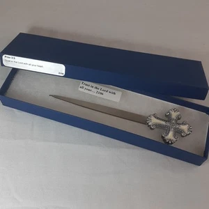 Planaganza Cross Design Letter Opener 6 inches - Picture 1 of 5