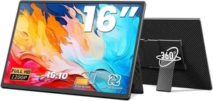 Laptop Screen Extender 16,1" 1200P FHD Tragbarer Monitor 360° Drehbar Abnehmbar - Bild 1 von 7
