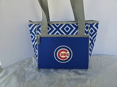 Chicago Cubs Baseball Insulated Cooler Bag Tote Logo MLBP Brands 11" x 11" x 6"  - Image 1 of 4