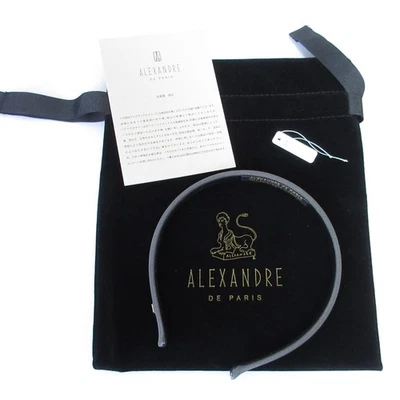 Diadema de satén ALEXANDRE DE PARIS MA CHERE JEANNE en gris para mujer USADA Foto 1 de 4