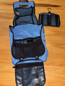 LL Bean Organizer Personale da Appendere Borsa da Toeletta Viaggio Media Blu Nautico - Foto 1 di 6