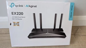TP-Link Aginet EX220 AX1800 dual-band WiFi 6 router 1xWAN mesh black - Picture 1 of 2