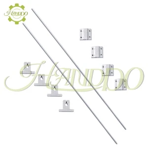2Pcs Linear Motion Rail Shaft Slide Guide 8×850mm w/ 4 Bearing + 4 Rail Support - Picture 1 of 13