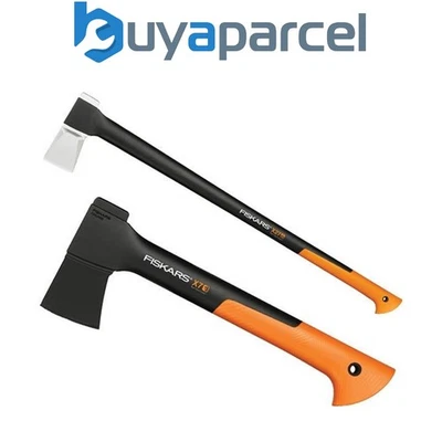 Fiskars FSK121423 XS X7 Chopping Axe 640g + FSK122503 X27 Splitting Axe 2.8kg - Image 1 of 4