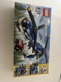 LEGO Creator Twin Spin Helicopter 31049 3-in-1 Complete Set 326 Pieces RARE