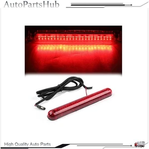 Red 24 LED 12V Car Rear Tail Center High Mount 3rd Stop Lamp Third Brake Light - Picture 1 of 7