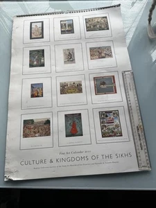 Giant Vintage “ Culture & Kingdoms Of The Sikhs “ Fine Art Calendar 2000 - Picture 1 of 16