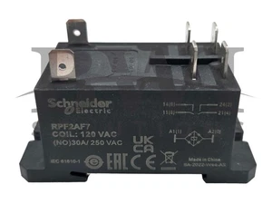 NUEVO Schneider Electric RPF2AF7 Relé 120V Bobina, (NO) 30A/250VAC - Imagen 1 de 7