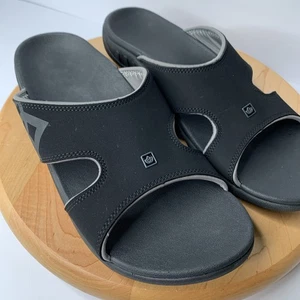 Sandali da uomo Spenco 11D ortopedici supporto arco plantare neri comodi scarpe casual - Foto 1 di 12