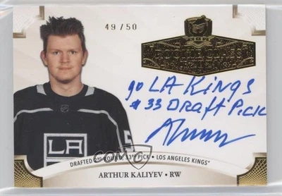 2020 The Cup Rookie Class of 2021 Gold Foil /50 Arthur Kaliyev #2021-AK Auto RC - Image 1 of 2