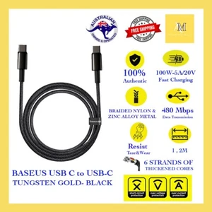 Baseus 100W USB-C to USB-C Fast Charging Cable for Samsung, iPhone 15 & MacBook - Picture 1 of 82