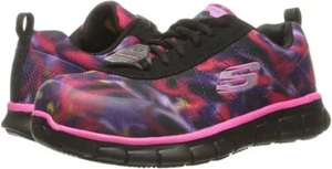 Skechers Women's Synergy Arrey Alloy Toe Safety Work Shoes, 76595-BKMT ( 8.5 M ) - Picture 1 of 7
