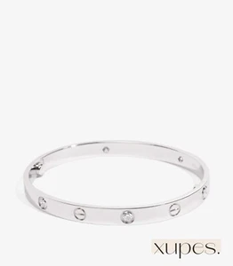 Cartier 4 Diamond 18ct White Gold Love Bangle size 18 - Picture 1 of 6