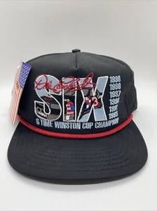 Vintage 1993 Dale Earnhardt #3 Six Time Winston Cup Champion Mütze Kappe Druckknopflasche Seil - Bild 1 von 4