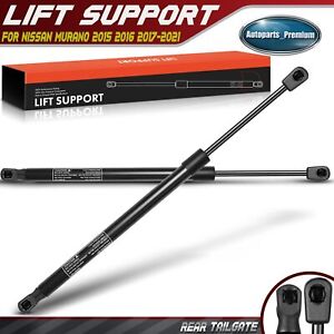 2x Rear Tailgate Lift Support Shock Struts for Nissan Murano 2015 2016 2017-2021