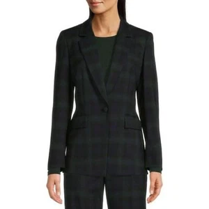 Alex Marie Carlotta Plaid Navy Tartan blazer sz 16 - Picture 1 of 15