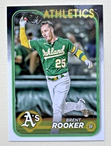⭐🦄 Brent Rooker #186 – 2024 Topps Series 1 Oakland A’s Baseball Card - Picture 1 of 2