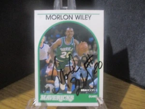 TARJETA AROS AUTÉNTICA FIRMADA/AUTOGRAFIADA DE MORLON WILEY DALLAS MAVERICKS NBA - Imagen 1 de 4