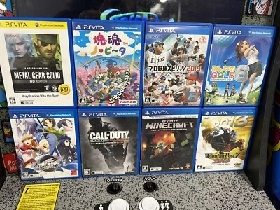 Lot of 8: PSVita Japanese Import Metal Gear, Minecraft, COD, & More - US Seller - Image 1 of 4