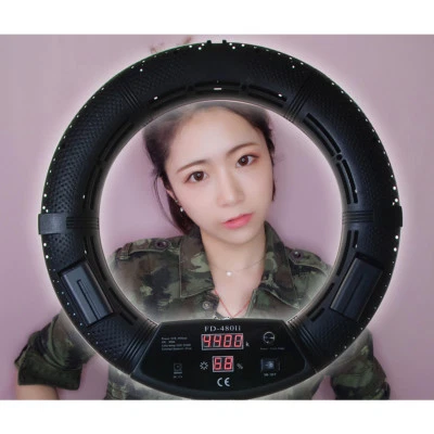 18'' 96W Dimmable LED Ring Light Studio Photography Lamp For Makeup PhoneSelfie - Image 1 of 4